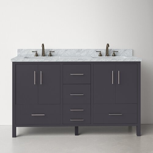 Modern Double Bathroom Vanities | AllModern